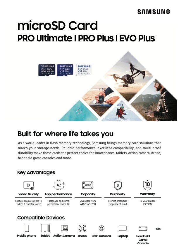  microSD Card PRO Ultimate Brochure