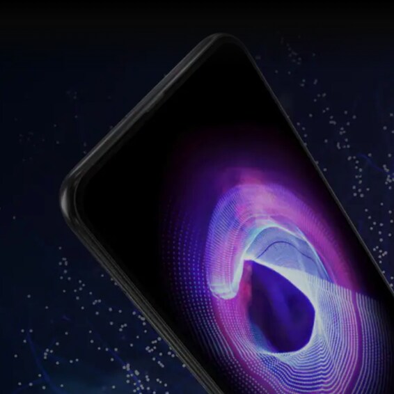 An illustrative image of a mobile device against an image of the neural network.