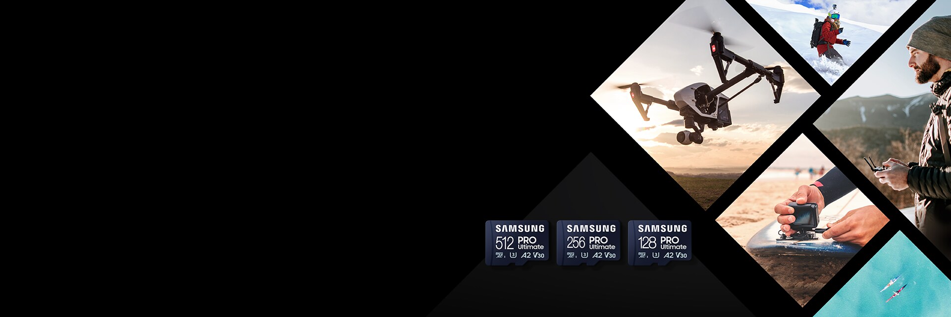 The PRO Ultimate microSD card is an optimal memory solution for professional videographers using drones or action cams.